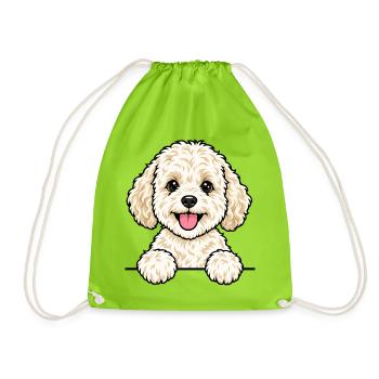 Maltipoo - Turnbeutel - Neongrün - Vorne