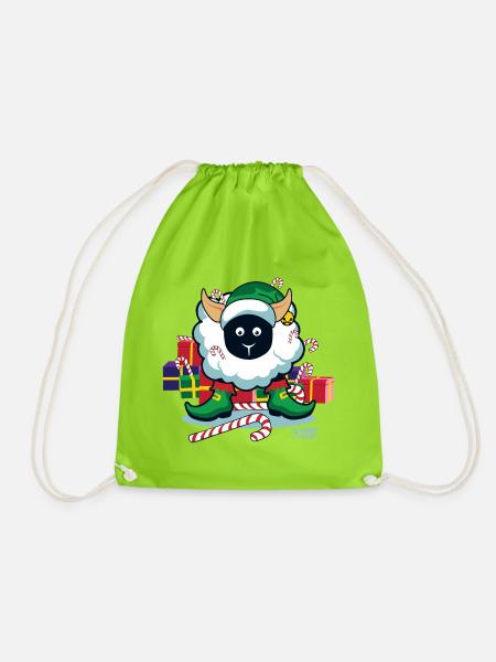 Ewe, ein Elf? - Turnbeutel - Neongrün