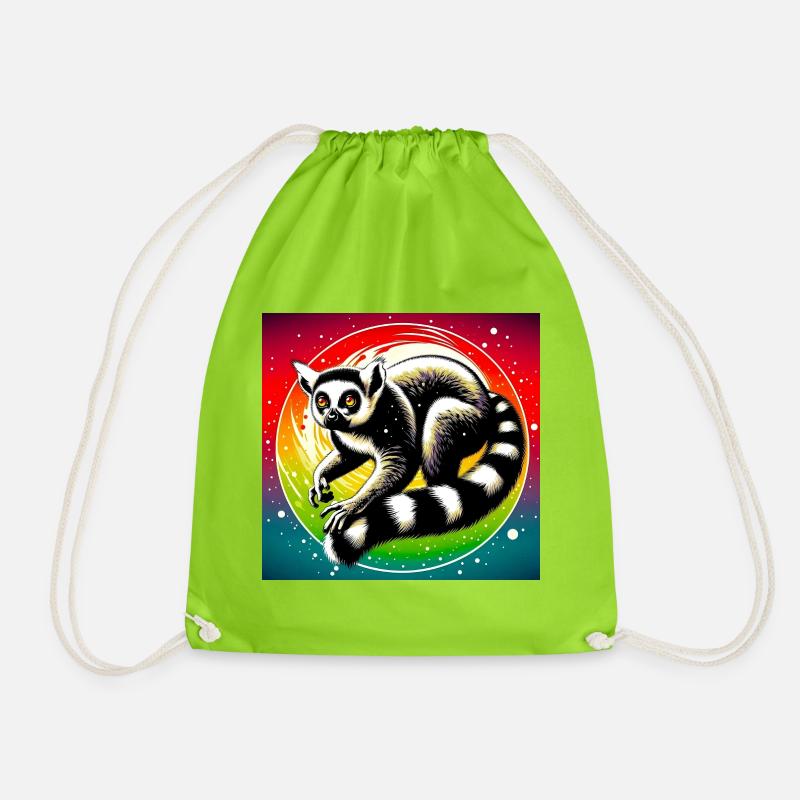 Lemur - Turnbeutel - Neongrün