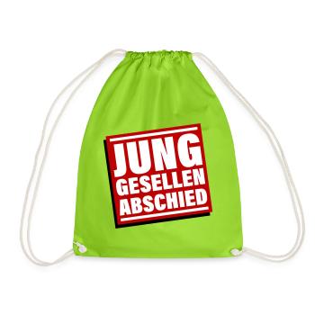 Bachelor party Jga bachelor - Drawstring Bag - neon green - Front