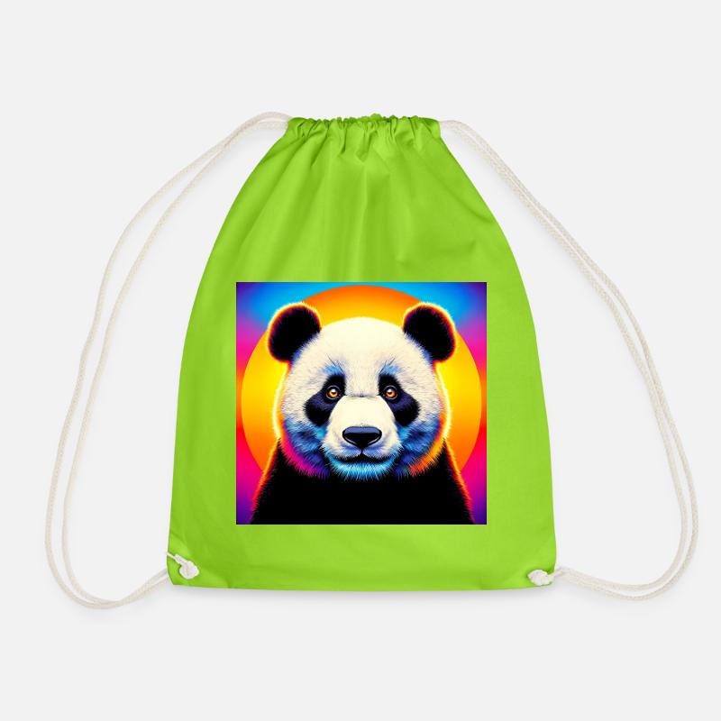 panda - Sac de sport léger - vert néon