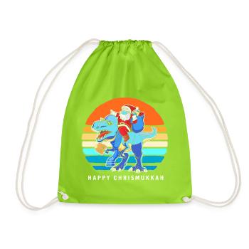 Hanoukka Hanoukka Hanoukka Noël - Sac de sport léger - vert néon - Devant