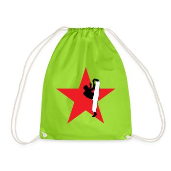 Capoeira - Fighting - Dance - Drawstring Bag - neon green - Front