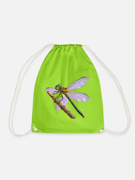 Libelle - Turnbeutel - Neongrün