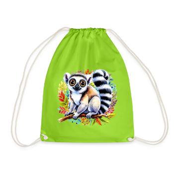 Lemur - Turnbeutel - Neongrün - Vorne