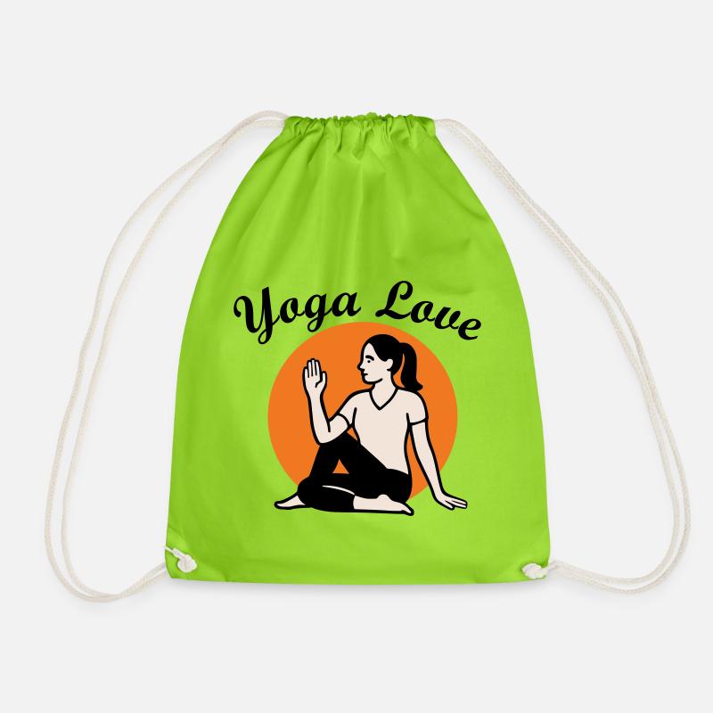 Yoga - Drawstring Bag - neon green