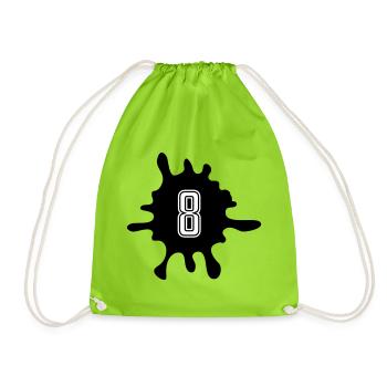Nombre de Blobs 8 - Sac de sport léger - vert néon - Devant