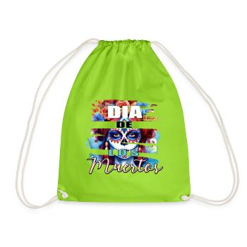 La Catrina  - Turnbeutel - Neongrün - Vorne