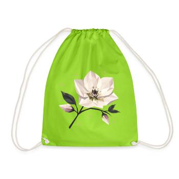 Noël d’hiver s’est illustré de couleurs délicates et festives - Sac de sport léger - vert néon - Devant
