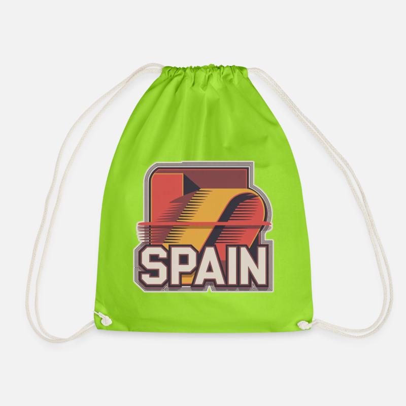 Spain - Turnbeutel - Neongrün