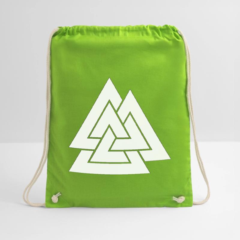Geometric triangular nesting Drawstring Bag