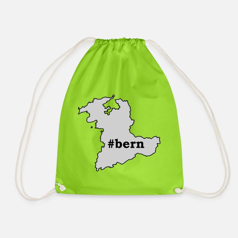 BE Bern - Drawstring Bag - neon green