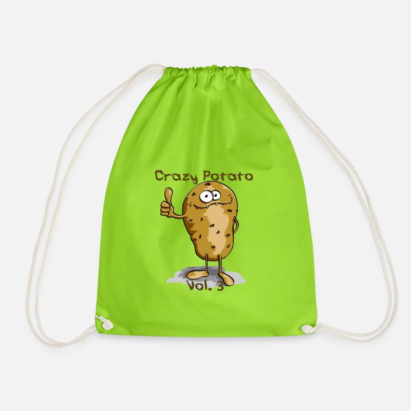 Crazy Potato Vol. 3 - Drawstring Bag - neon green