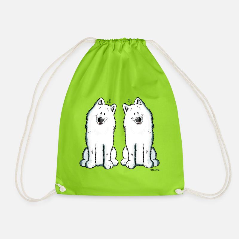 Samoyed Team - Samoyède - Sac de sport léger - vert néon