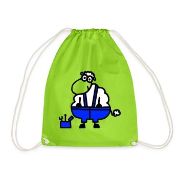 Handwerkerschaf, Held der Arbeit - Turnbeutel - Neongrün - Vorne