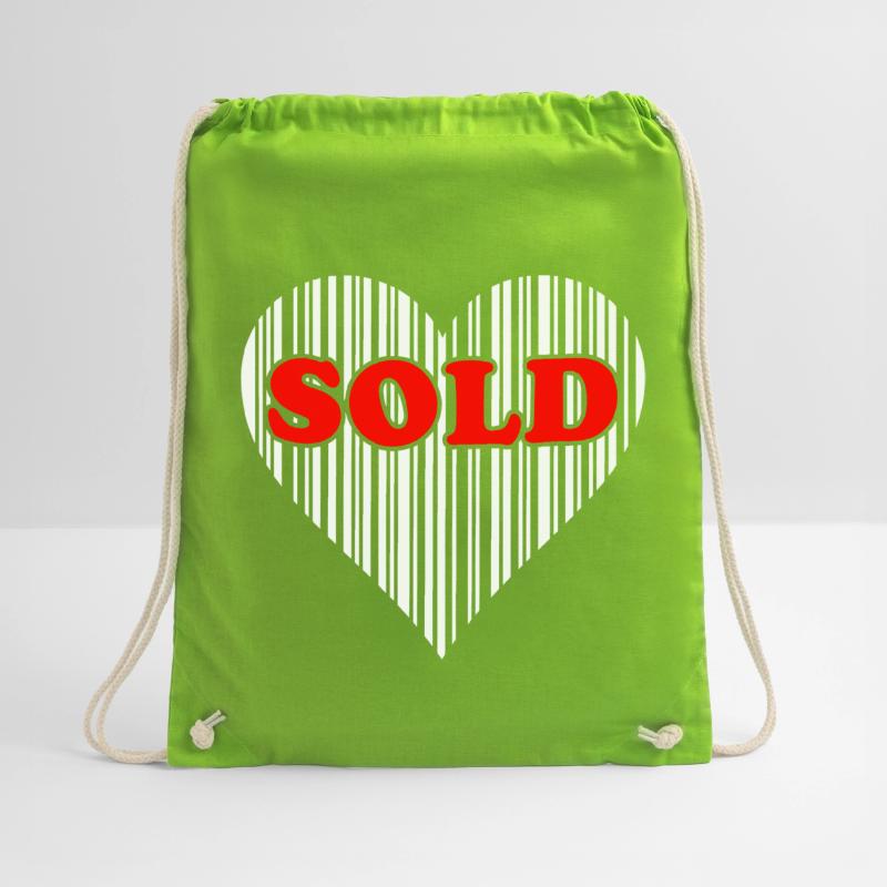 Herz Barcode Liebe – Sold Code Strichcode Geschenk Turnbeutel