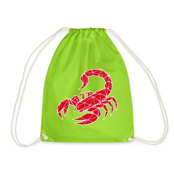 Scorpion – Pouvoir & Mystère - Sac de sport léger - vert néon - Devant