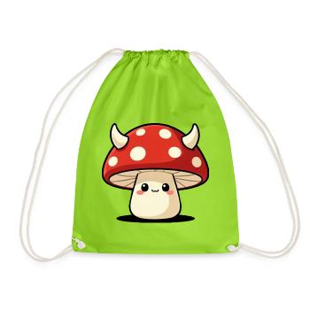 Graphique Cottagecore de Dark Mushroom Mischief - Sac de sport léger - vert néon - Devant