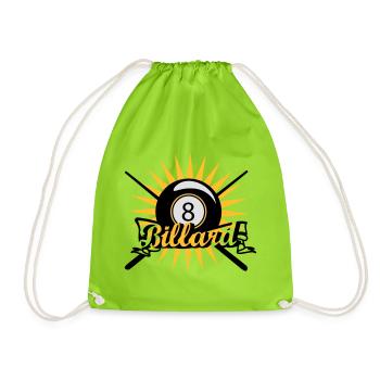 Billardkugel - Turnbeutel - Neongrün - Vorne