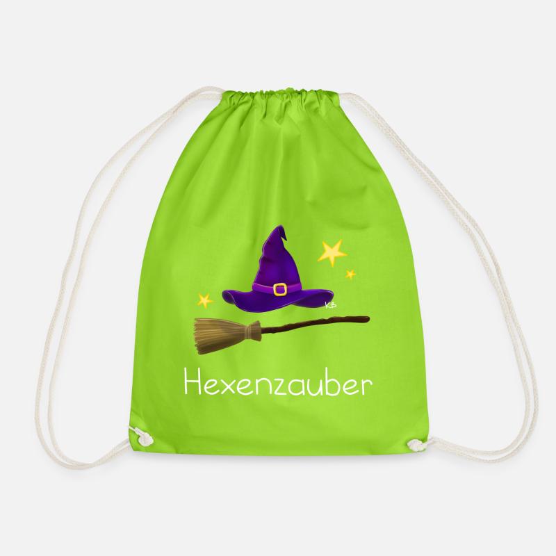 Witch Spell - Drawstring Bag - neon green