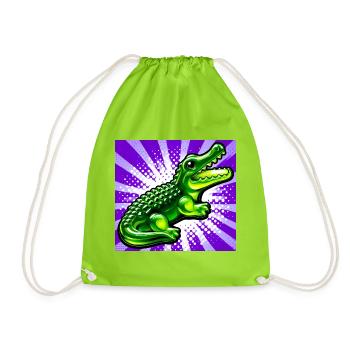 crocodile - Sac de sport léger - vert néon - Devant