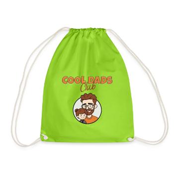 Cool Dads Club Papa Vatertag Tochter Sohn Geschenk - Turnbeutel - Neongrün - Vorne