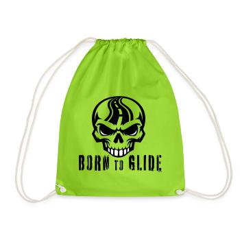 Né pour planer - Sac de sport léger - vert néon - Devant