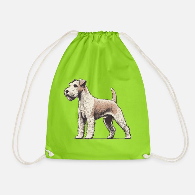 Terrier - Turnbeutel - Neongrün