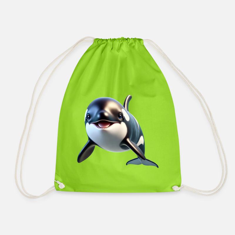 Orca - Turnbeutel - Neongrün
