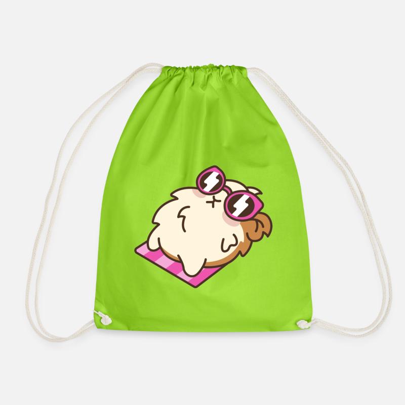 Hamster - Drawstring Bag - neon green