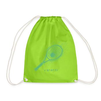 Valatti Tennis Green: Strike with Style! - Drawstring Bag - neon green - Front