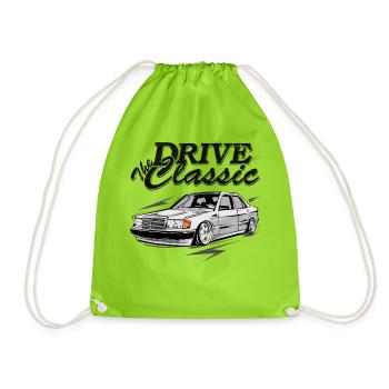 W201 190E drive the classic - Drawstring Bag - neon green - Front