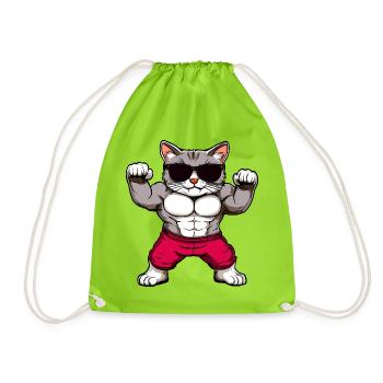 Fitness Cats - Sac de sport léger - vert néon - Devant