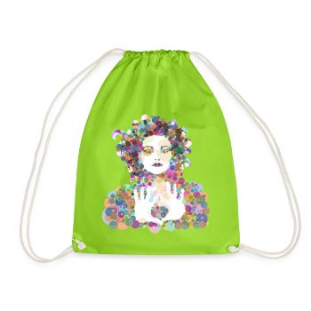 Nina - Turnbeutel - Neongrün - Vorne