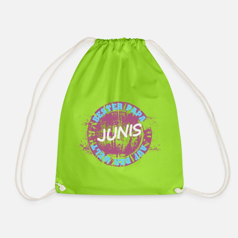 Cadeau pour Junis - Sac de sport léger - vert néon