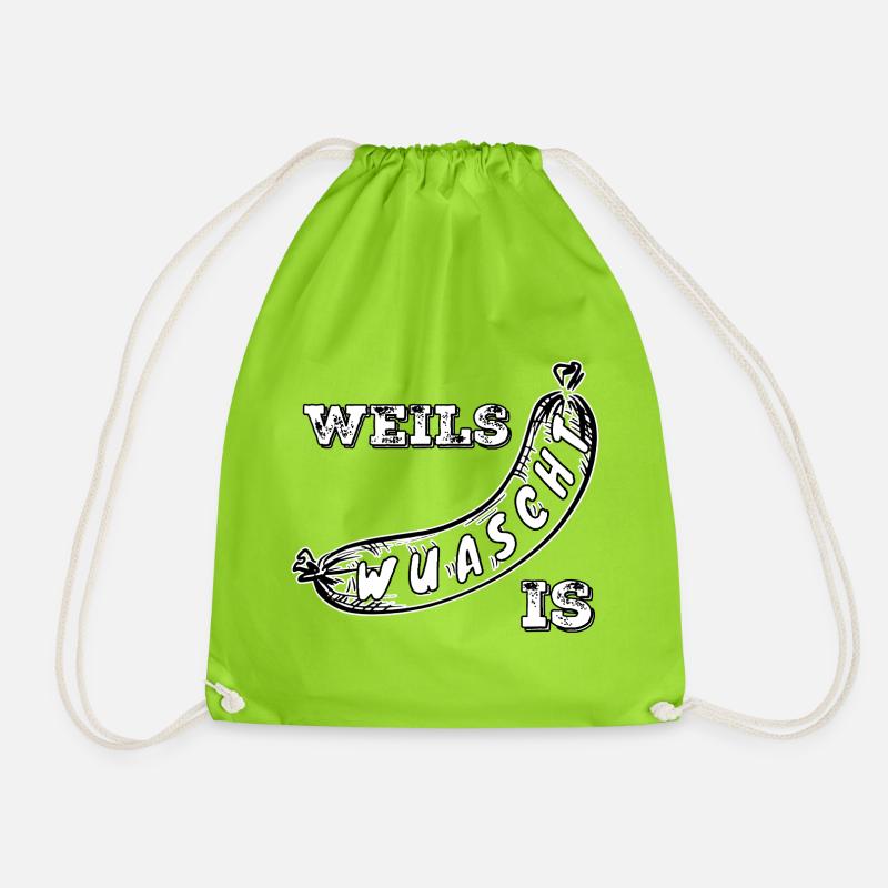 Weils Wuascht is - Turnbeutel - Neongrün