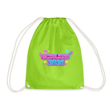 Inscription des élèves à l’école magique 2026 - Sac de sport léger - vert néon - Devant