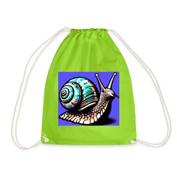 Escargot - Sac de sport léger - vert néon - Devant