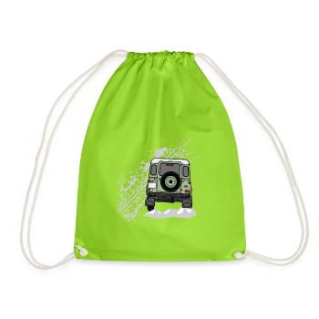 Defender Splash Rear - Drawstring Bag - neon green - Front