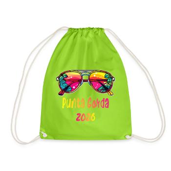 Punta Gorda 2026 Neon Sonnenbrille - Turnbeutel - Neongrün - Vorne