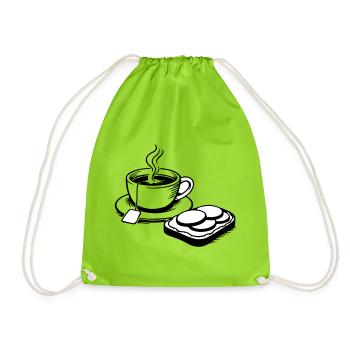 Cup - Drawstring Bag - neon green - Front