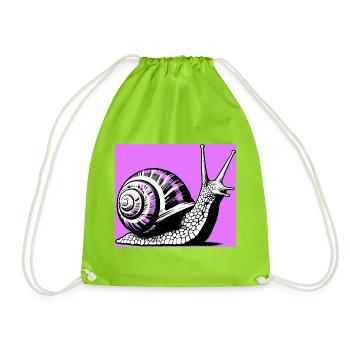 Escargot - Sac de sport léger - vert néon - Devant