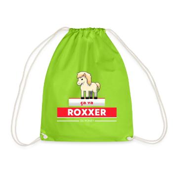 Ça va roxxer du poney - Sac de sport léger - vert néon - Devant