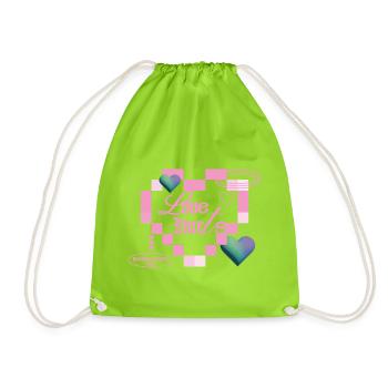 Love hurts - Drawstring Bag - neon green - Front
