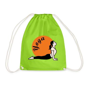 Yoga Amour - Sac de sport léger - vert néon - Devant