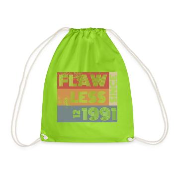 33. Anniversaire Sans défaut depuis 12/1991 - Sac de sport léger - vert néon - Devant