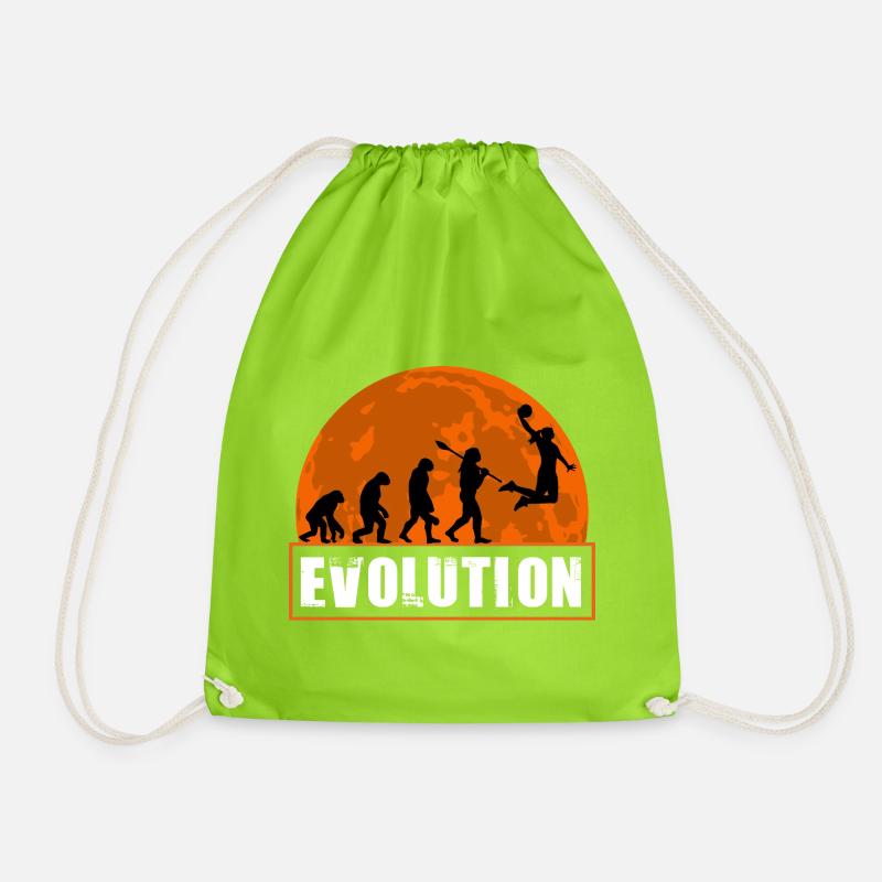 Évolution du joueur de basket-ball Retro Dunking - Sac de sport léger - vert néon