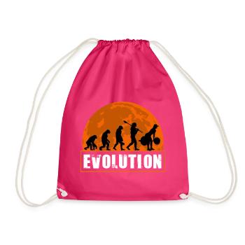 Gewichtheben Evolution Fitness Gym Workout Mädchen - Turnbeutel - Fuchsia - Vorne