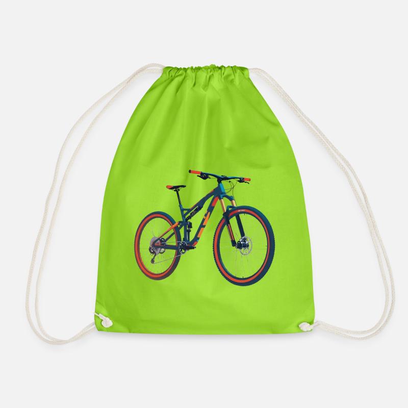 MTB Fully - Drawstring Bag - neon green
