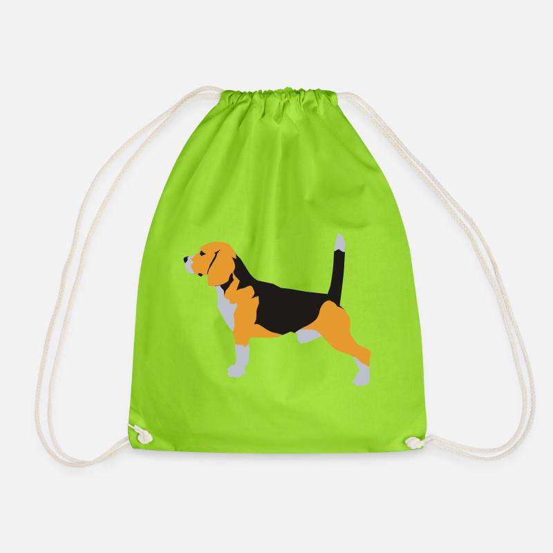 Beagle - Turnbeutel - Neongrün